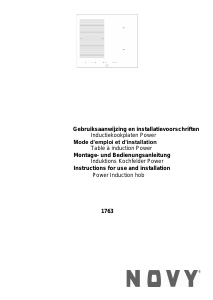 Bedienungsanleitung Novy 1763 Kochfeld