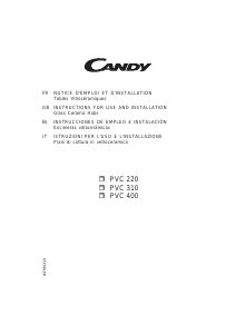 Manual de uso Candy PVC310 N Placa