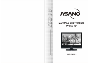 Manuale Asano 16DF2002 LED televisore