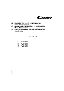 Handleiding Candy PVD605 X Kookplaat