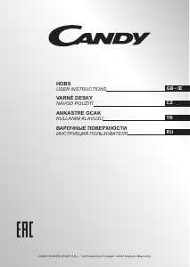 Handleiding Candy PV640SW Kookplaat