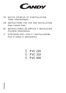 Manual de uso Candy PVC220 N Placa