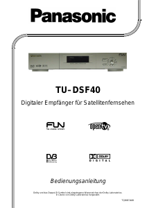 Bedienungsanleitung Panasonic TU-DSF40 Digital-receiver