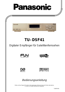 Bedienungsanleitung Panasonic TU-DSF41 Digital-receiver