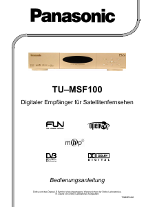Bedienungsanleitung Panasonic TU-MSF100 Digital-receiver