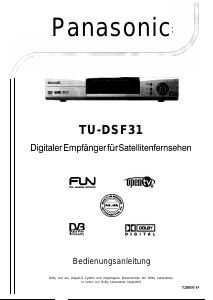 Bedienungsanleitung Panasonic TU-DSF31 Digital-receiver