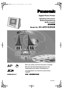 Manual Panasonic NV-APD1EN Photo Printer