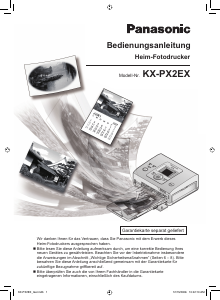 Bedienungsanleitung Panasonic KX-PX2EX Fotodrucker
