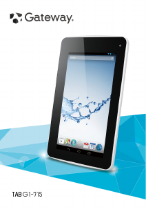 Manual Gateway G1-715 Tablet