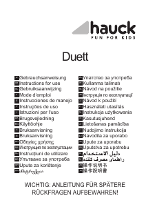 Mode d’emploi Hauck Duett Poussette