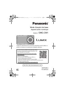 Mode d’emploi Panasonic DMC-CM1EF Lumix Appareil photo numérique