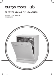 Manual Currys Essentials CDW60W10 Dishwasher