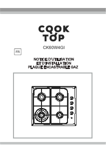 Mode d’emploi Cooktop CK60W4GI Table de cuisson