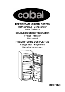 Handleiding Cobal DDP168 Koel-vries combinatie