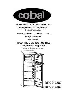 Mode d’emploi Cobal DPC213RG Réfrigérateur combiné