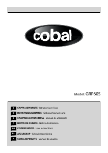 Manuale Cobal GRP60S Cappa da cucina