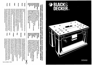 Kullanım kılavuzu Black and Decker WM450 Çalışma tezgahı