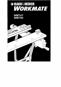 説明書 Black and Decker WM750 Workmate ワークベンチ