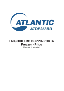 Manuale Atlantic ATDP263BD Frigorifero-congelatore