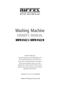 Manual Riffel WRFM 81422 W Washing Machine