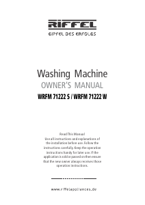 Manual Riffel WRFM 71222 W Washing Machine