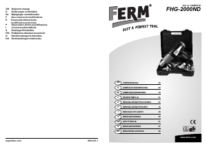 Manual de uso FERM HAM1010 Decapador por aire caliente