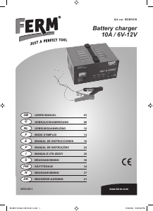 Manual FERM BCM1019 Carregador de bateria