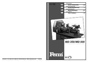 Handleiding FERM BLM1001 Draaibank