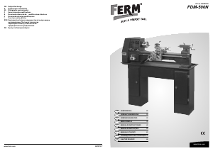 Руководство FERM BLM1005 Токарный станок