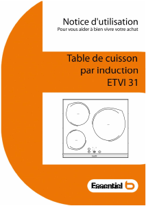 Mode d’emploi Essentiel B ETVI 31 Table de cuisson