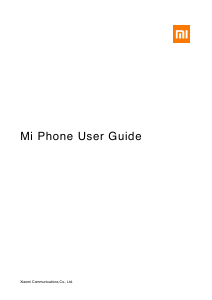 Manual Xiaomi Redmi Note 8T Mobile Phone