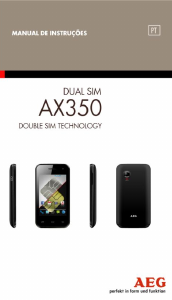 Manual AEG AX350 Telefone celular