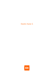 Manual Xiaomi Redmi Note 5 Mobile Phone