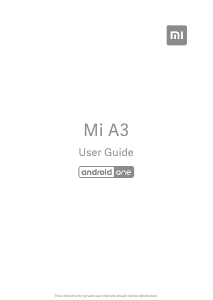 Manual Xiaomi Mi A3 Mobile Phone