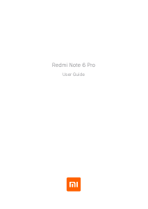 Manual Xiaomi Redmi Note 6 Pro Mobile Phone