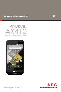 Manual AEG AX410 Telefone celular