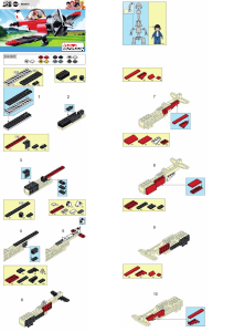 Manual Sluban set M38-B0667E Aviation Stunt plane