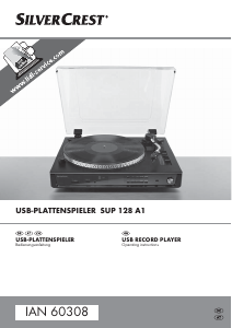 Manual SilverCrest SUP 128 A1 Turntable