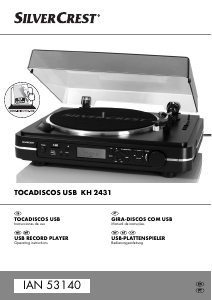 Manual SilverCrest KH 2431 Gira-discos