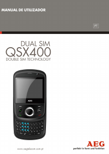 Manual AEG QSX400 Telefone celular