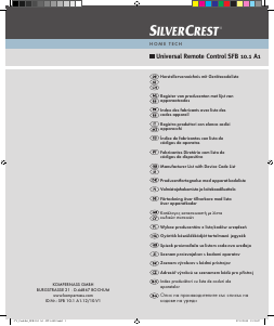 Manual SilverCrest IAN 61432 Remote Control