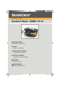 Manual SilverCrest SSWM 750 A1 Contact Grill