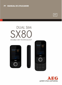 Manual AEG SX80 Telefone celular