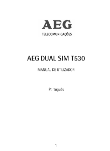 Manual AEG T530 Telefone celular