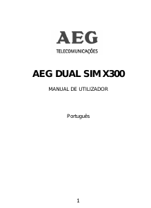 Manual AEG X300 Telefone celular