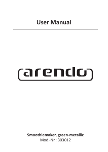 Manual Arendo 303012 Blender