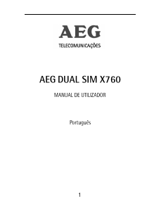 Manual AEG X760 Telefone celular