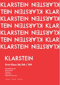 Bedienungsanleitung Klarstein 10034563 First Class Weinklimaschrank