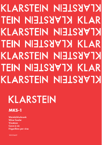 Manual de uso Klarstein 10003469 MKS-1 Vinoteca