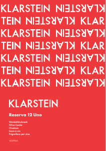 Handleiding Klarstein 10029304 Reserva 12 Uno Wijnklimaatkast